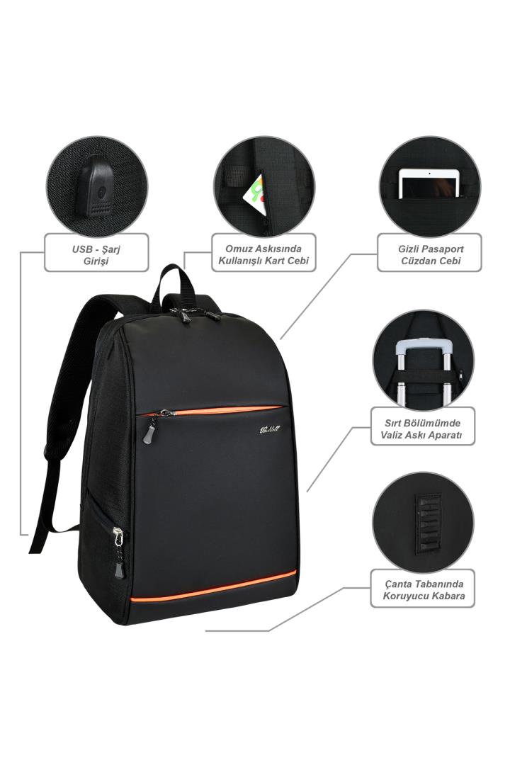 Waddell Smart Bag Gizli Usb Şarj Girişli Akıllı Sırt Çantası